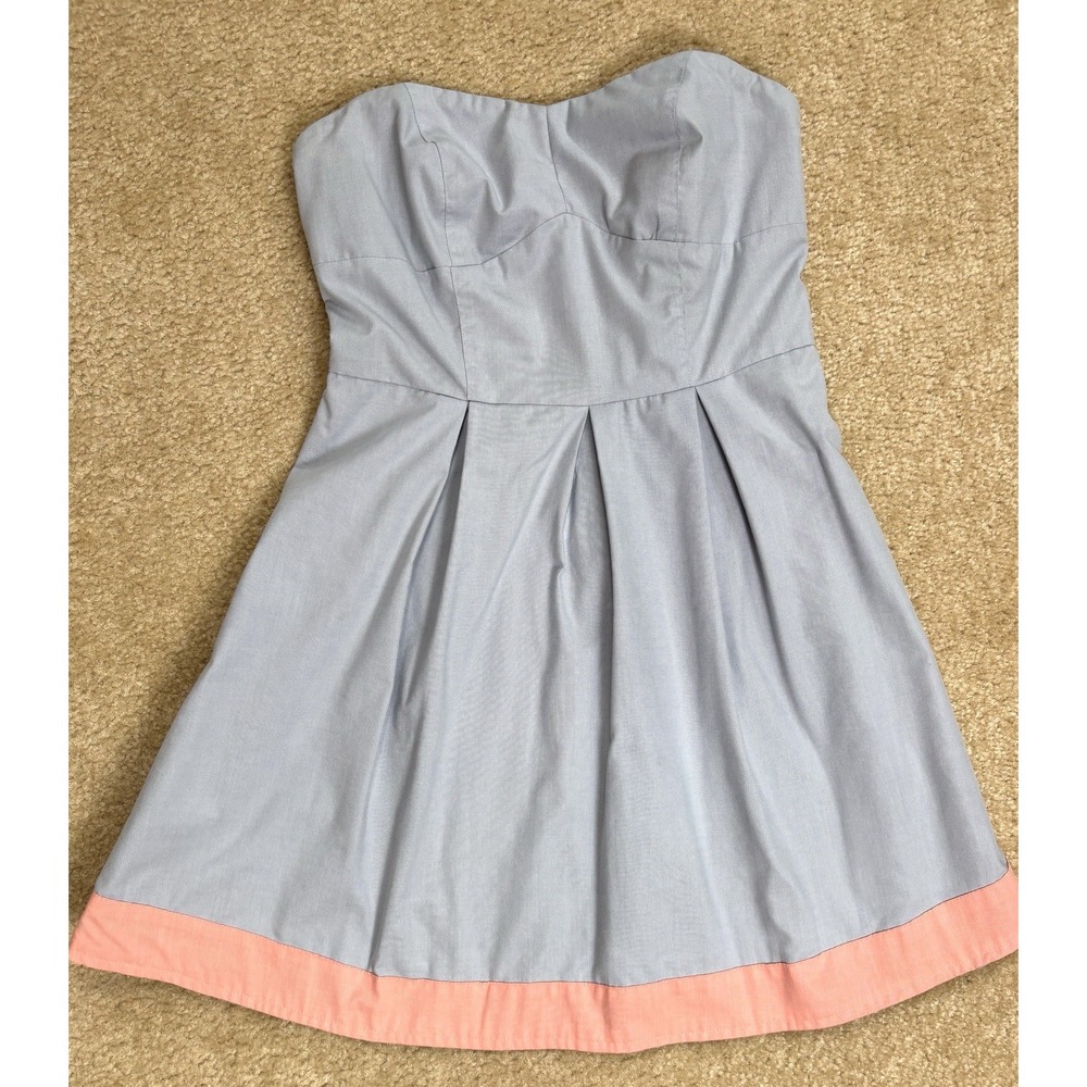 Lucca Couture Womens Strapless Mini Dress Blue Pink Sweetheart LCD3189TJ Size M